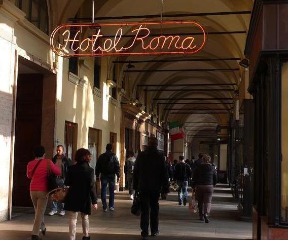 Excellent Hotel Roma, only half a block from the Porta Nuova (the old, main train staion)